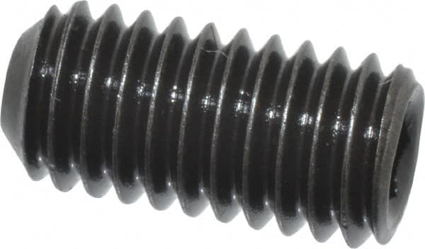 Set Screw: M6 x 1.00 x 12 mm, Cup Point, Alloy Steel, Grade 14.9 (45H) MPN:533076P