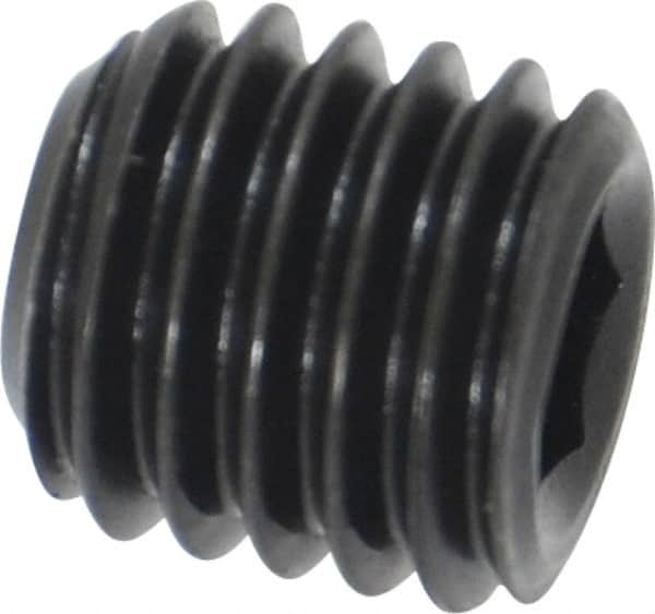 Set Screw: M10 x 1.50 x 10 mm, Cup Point, Alloy Steel, Grade 14.9 (45H) MPN:533142P