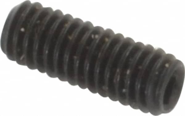 Set Screw: M3 x 0.50 x 8 mm, Flat Point, Alloy Steel, Grade 14.9 (45H) MPN:832006PR