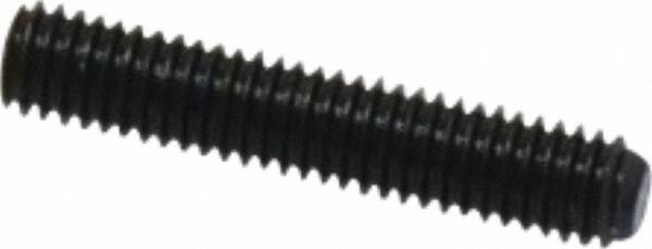 Set Screw: M3 x 0.50 x 16 mm, Flat Point, Alloy Steel, Grade 14.9 (45H) MPN:832012PR