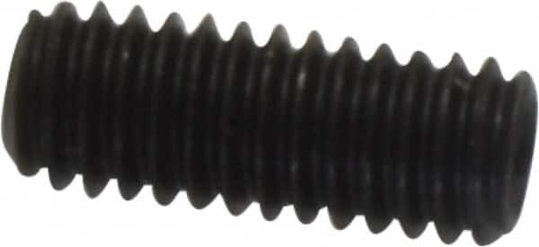 Set Screw: M4 x 0.70 x 10 mm, Flat Point, Alloy Steel, Grade 14.9 (45H) MPN:832024PR