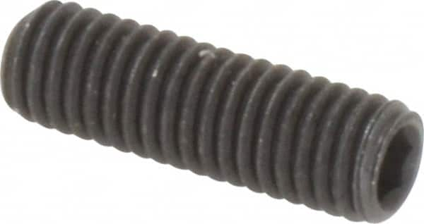 Set Screw: M5 x 0.80 x 16 mm, Flat Point, Alloy Steel, Grade 14.9 (45H) MPN:832054PR