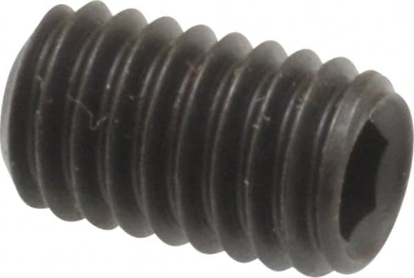 Set Screw: M6 x 1.00 x 10 mm, Flat Point, Alloy Steel, Grade 14.9 (45H) MPN:832074PR