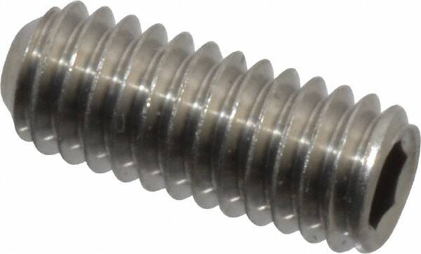 Set Screw: M4 x 0.70 x 10 mm, Cup Point, Stainless Steel, Grade 18-8 & Austenitic Grade A2 MPN:SS6X04010-100BX
