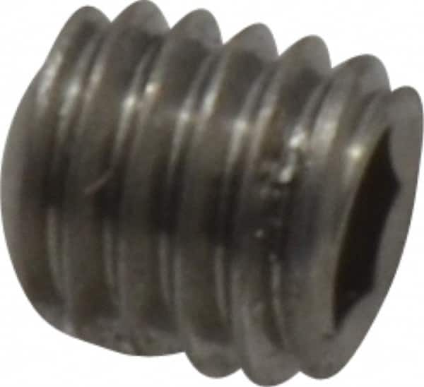 Set Screw: M5 x 0.80 x 5 mm, Cup Point, Stainless Steel, Grade 18-8 & Austenitic Grade A2 MPN:SS6X05005-100BX