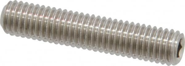 Set Screw: M8 x 1.25 x 40 mm, Cup Point, Stainless Steel, Grade 18-8 & Austenitic Grade A2 MPN:SS6X08040-025BX