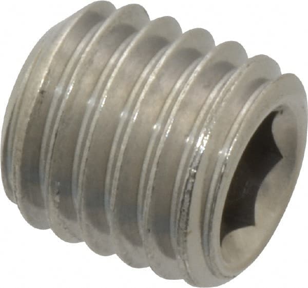 Set Screw: M12 x 1.75 x 12 mm, Cup Point, Stainless Steel, Grade 18-8 & Austenitic Grade A2 MPN:SS6X12012-050BX