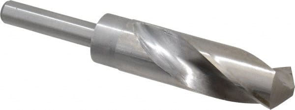 Reduced Shank Drill Bit: 1-1/16'' Dia, 1/2'' Shank Dia, 118 0, Cobalt MPN:01344043