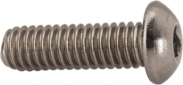 Button Socket Cap Screw: 5/16-18 x 1, Stainless Steel, Uncoated MPN:062094PS