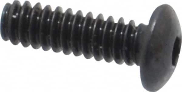 Button Socket Cap Screw: #4-40 x 3/8, Alloy Steel, Black Oxide Coated MPN:14083