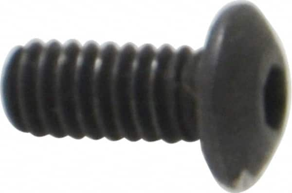 Button Socket Cap Screw: #8-32 x 3/8, Alloy Steel, Black Oxide Coated MPN:201028P