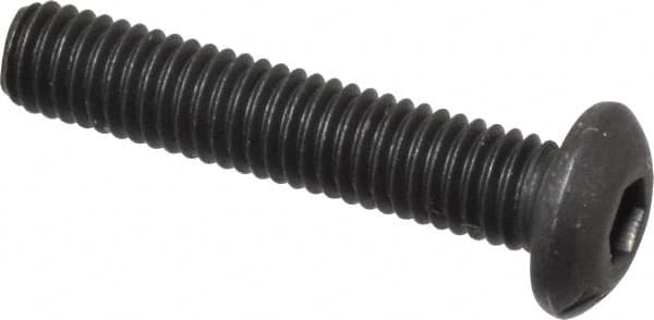 Button Socket Cap Screw: #10-32 x 1, Alloy Steel, Black Oxide Coated MPN:201079PR