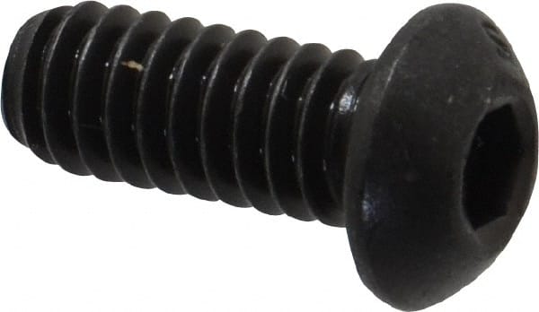 Button Socket Cap Screw: 1/4-20 x 5/8, Alloy Steel, Black Oxide Coated MPN:201097P