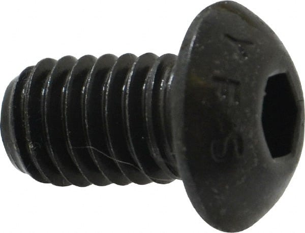 Button Socket Cap Screw: 3/8-16 x 5/8, Alloy Steel, Black Oxide Coated MPN:201169PR