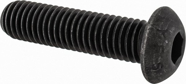 Button Socket Cap Screw: 1/2-13 x 2, Alloy Steel, Black Oxide Coated MPN:201211PR