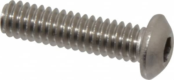 Button Socket Cap Screw: 1/4-20 x 1, Stainless Steel MPN:242297