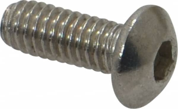 Button Socket Cap Screw: Stainless Steel, Uncoated MPN:3SSBSMO4x10