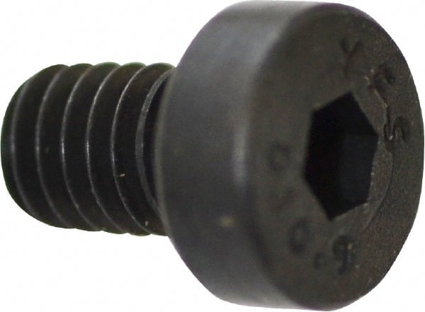 Low Head Socket Cap Screw: M4 x 0.7, 6 mm Length Under Head, Low Socket Cap Head, Hex Socket Drive, Alloy Steel, Black Oxide Finish MPN:531034PR