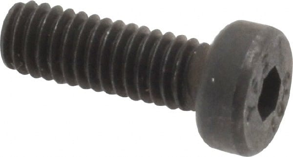 Low Head Socket Cap Screw: M4 x 0.7, 12 mm Length Under Head, Low Socket Cap Head, Hex Socket Drive, Alloy Steel, Black Oxide Finish MPN:531042PR