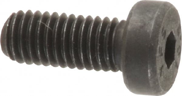 Low Head Socket Cap Screw: M5 x 0.8, 12 mm Length Under Head, Low Socket Cap Head, Hex Socket Drive, Alloy Steel, Black Oxide Finish MPN:531069PR