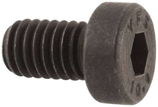 Low Head Socket Cap Screw: M6 x 1, 10 mm Length Under Head, Low Socket Cap Head, Hex Socket Drive, Alloy Steel, Black Oxide Finish MPN:531094PR