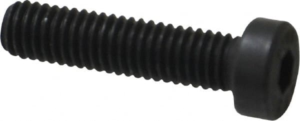 Low Head Socket Cap Screw: M6 x 1, 25 mm Length Under Head, Low Socket Cap Head, Hex Socket Drive, Alloy Steel, Black Oxide Finish MPN:531112PR