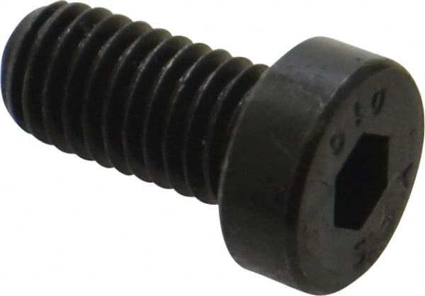 Low Head Socket Cap Screw: M8 x 1.25, 16 mm Length Under Head, Low Socket Cap Head, Hex Socket Drive, Alloy Steel, Black Oxide Finish MPN:531132PR