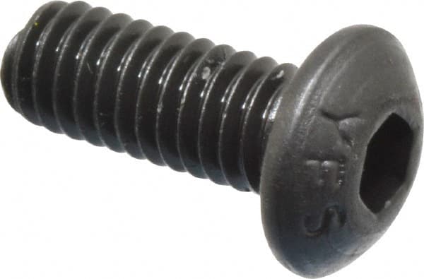 Button Socket Cap Screw: Alloy Steel, Black Oxide Coated MPN:535024P