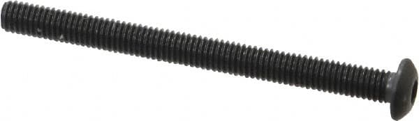 Button Socket Cap Screw: #10-32 x 2-1/4, Alloy Steel, Black Oxide Coated MPN:701004PR