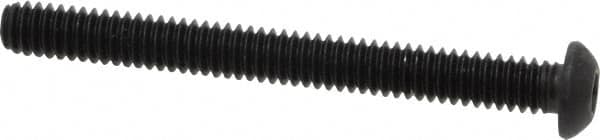 Button Socket Cap Screw: 1/4-20 x 2-1/2, Alloy Steel, Black Oxide Coated MPN:701130PR