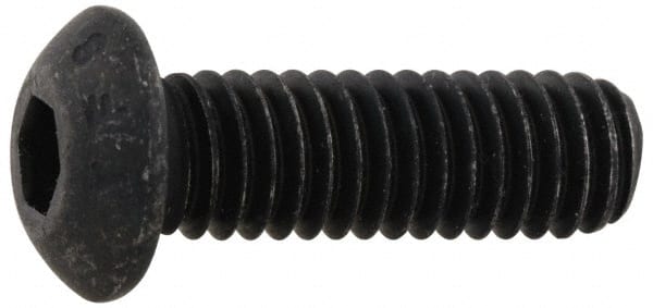 Button Socket Cap Screw: #10-32 x 5/8, Alloy Steel, Black Oxide Coated MPN:88546429