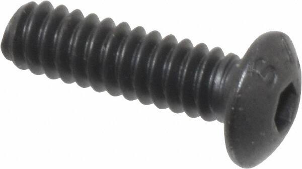 Button Socket Cap Screw: #6-32 x 1/2, Alloy Steel, Black Oxide Coated MPN:88546544