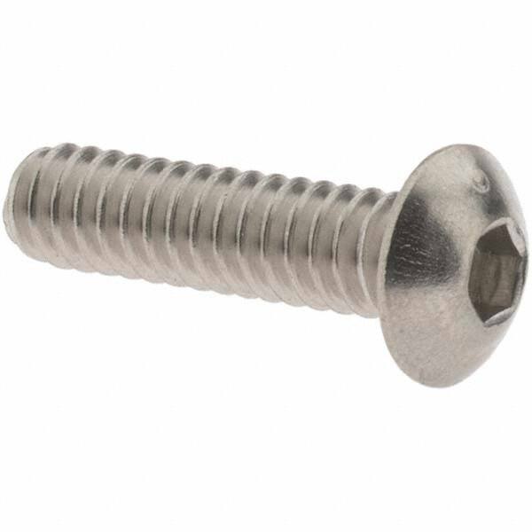 Button Socket Cap Screw: #10-24 x 3/4, Stainless Steel MPN:C52000685