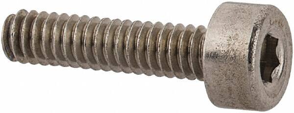 Socket Cap Screw: M2 x 0.4, 8 mm Length Under Head, Socket Cap Head, Hex Socket Drive, Stainless Steel, Uncoated MPN:SCXX202008-050B