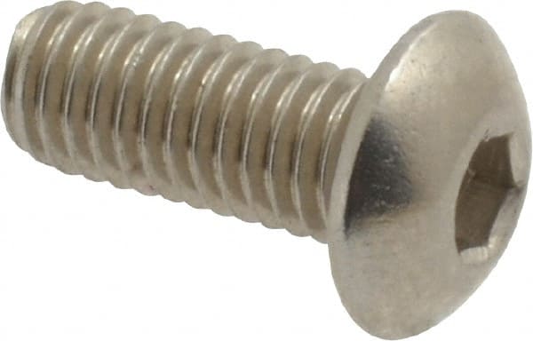 Button Socket Cap Screw: Stainless Steel, Uncoated MPN:7451