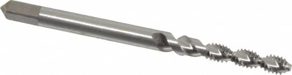 Spiral Flute Tap: #5-40 UNC, 2 Flutes, Bottoming, 2B/3B Class of Fit, High Speed Steel, Bright/Uncoated MPN:MSC-04609558