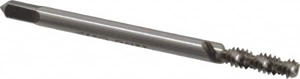 Spiral Flute Tap: #6-32 UNC, 2 Flutes, Bottoming, 2B Class of Fit, High Speed Steel, Bright/Uncoated MPN:MSC-04609640