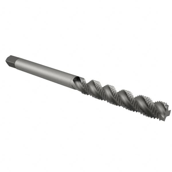 Spiral Flute Tap: #10-32 UNF, 3 Flutes, Bottoming, 2B Class of Fit, High Speed Steel, Bright/Uncoated MPN:MSC-04609855