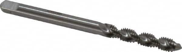 Spiral Flute Tap: #6-40 UNF, 2 Flutes, Bottoming, High Speed Steel, Bright/Uncoated MPN:JY4609665