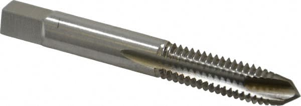 Spiral Point Tap: 3/8-16 UNC, 3 Flutes, Plug, 2B Class of Fit, High Speed Steel, Bright Finish MPN:MSC-04552162