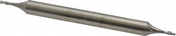 Square End Mill: 3/64'' Dia, 9/64'' LOC, 3/16'' Shank Dia, 2-1/4'' OAL, 2 Flutes, Cobalt MPN:540-0046