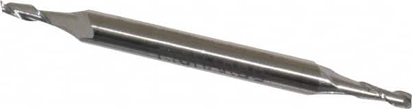 Square End Mill: 3/32'' Dia, 9/32'' LOC, 3/16'' Shank Dia, 2-1/4'' OAL, 2 Flutes, Cobalt MPN:540-0093