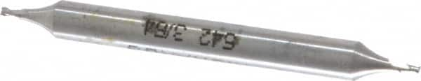 Square End Mill: 3/64'' Dia, 1/16'' LOC, 3/16'' Shank Dia, 2'' OAL, 2 Flutes, Cobalt MPN:542-0046