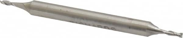 Square End Mill: 1/16'' Dia, 3/32'' LOC, 3/16'' Shank Dia, 2'' OAL, 2 Flutes, Cobalt MPN:542-0062