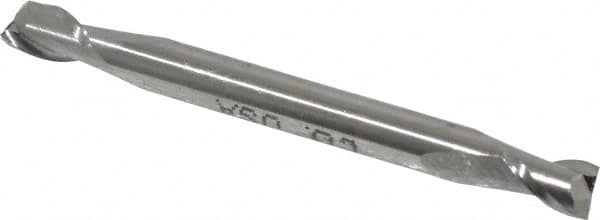 Square End Mill: 3/16'' Dia, 9/32'' LOC, 3/16'' Shank Dia, 2'' OAL, 2 Flutes, Cobalt MPN:542-0187