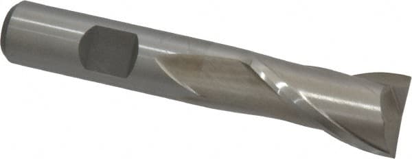 Square End Mill: 5/8'' Dia, 1-1/8'' LOC, 1/2'' Shank Dia, 3-1/8'' OAL, 2 Flutes, High Speed Steel MPN:720-1051