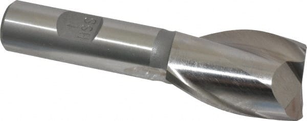 Square End Mill: 1'' Dia, 1-1/2'' LOC, 5/8'' Shank Dia, 3-5/8'' OAL, 2 Flutes, High Speed Steel MPN:720-1101