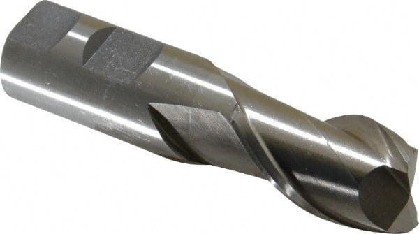 Square End Mill: 1'' Dia, 1-5/8'' LOC, 1'' Shank Dia, 4-1/8'' OAL, 2 Flutes, High Speed Steel MPN:720-1107