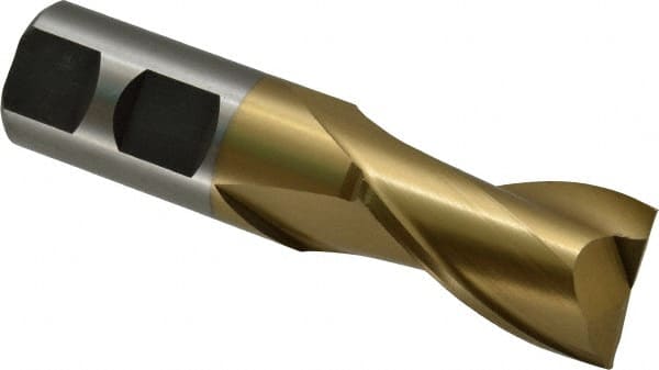 Square End Mill: 15/16'' Dia, 1-1/2'' LOC, 7/8'' Shank Dia, 3-3/4'' OAL, 2 Flutes, High Speed Steel MPN:722-1095