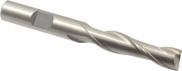 Square End Mill: 3/8'' Dia, 1-1/2'' LOC, 3/8'' Shank Dia, 3-1/4'' OAL, 2 Flutes, Cobalt MPN:723-1219